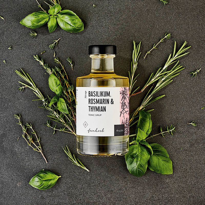 Basilikum, Rosmarin & Thymian Tonic Sirup