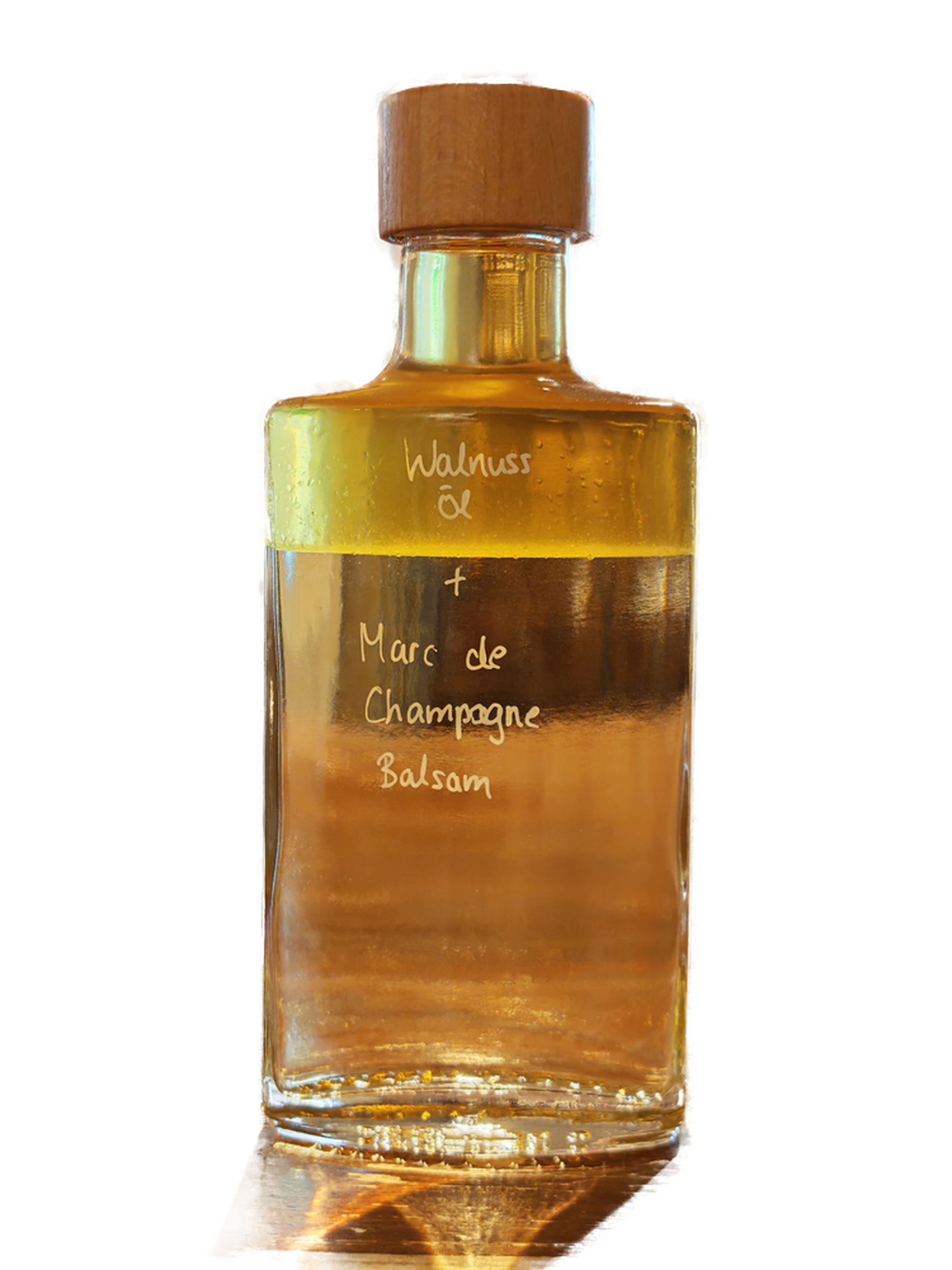 Lavalampe Walnuss Öl mit Marc de Champagne Balsam – edle Feinkost Kombination