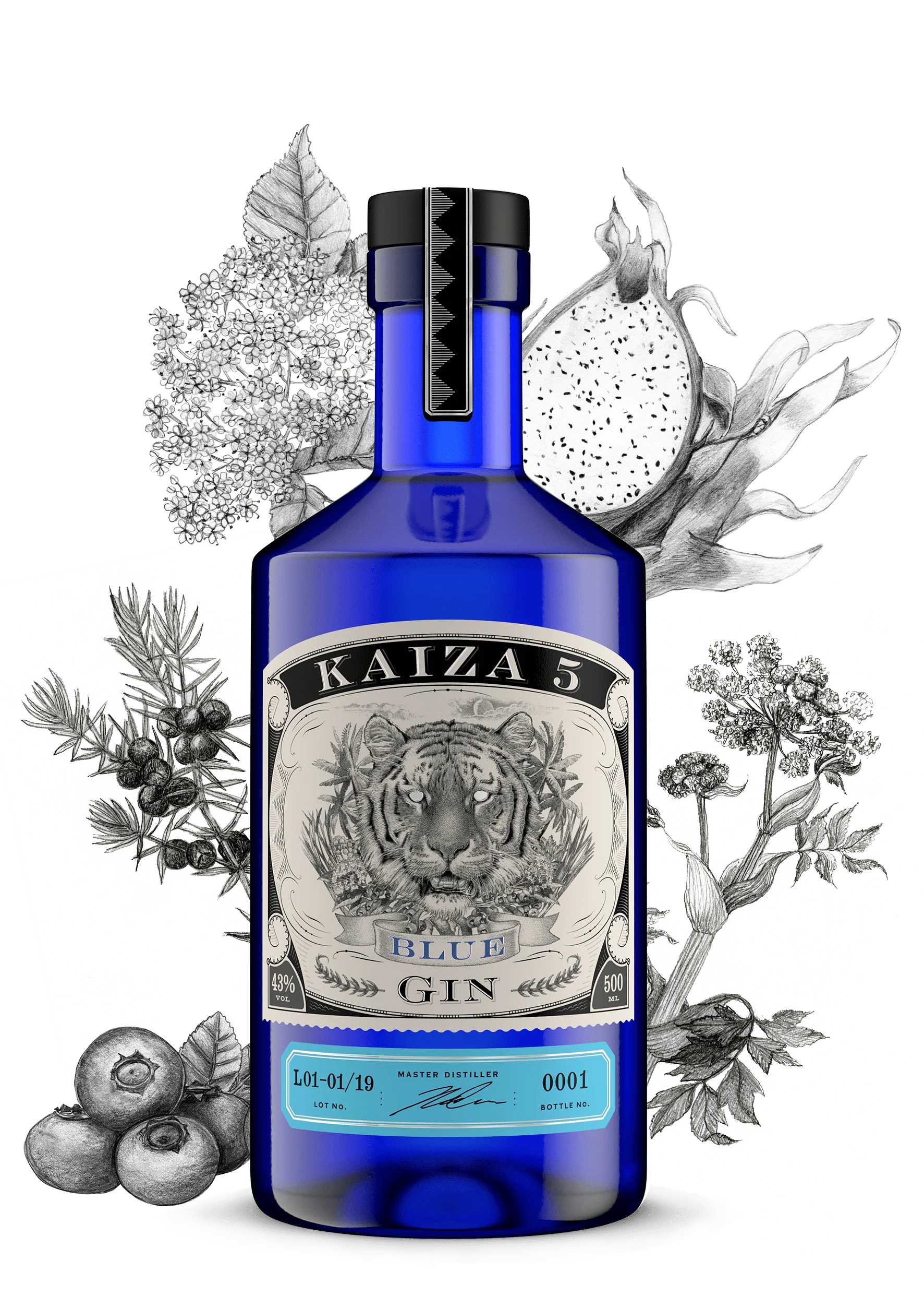 Kaiza 5 Blue - Premium Gin aus Südafrika