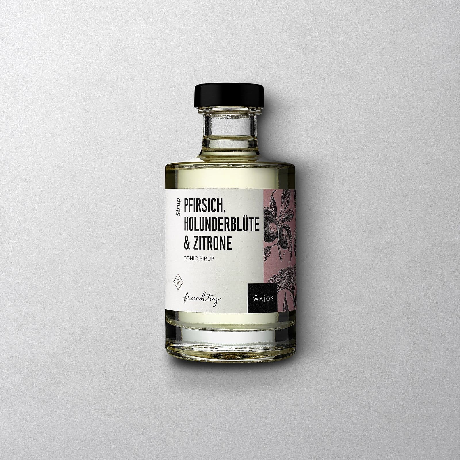 Pfirsich, Holunderblüte & Zitrone Tonic Sirup