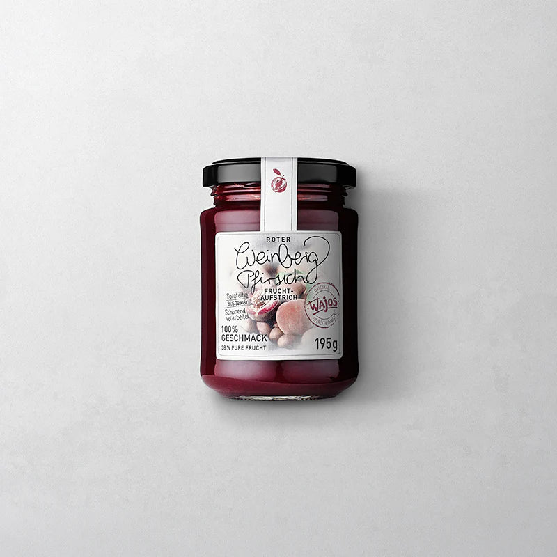 Roter Weinbergpfirsich Fruchtaufstrich