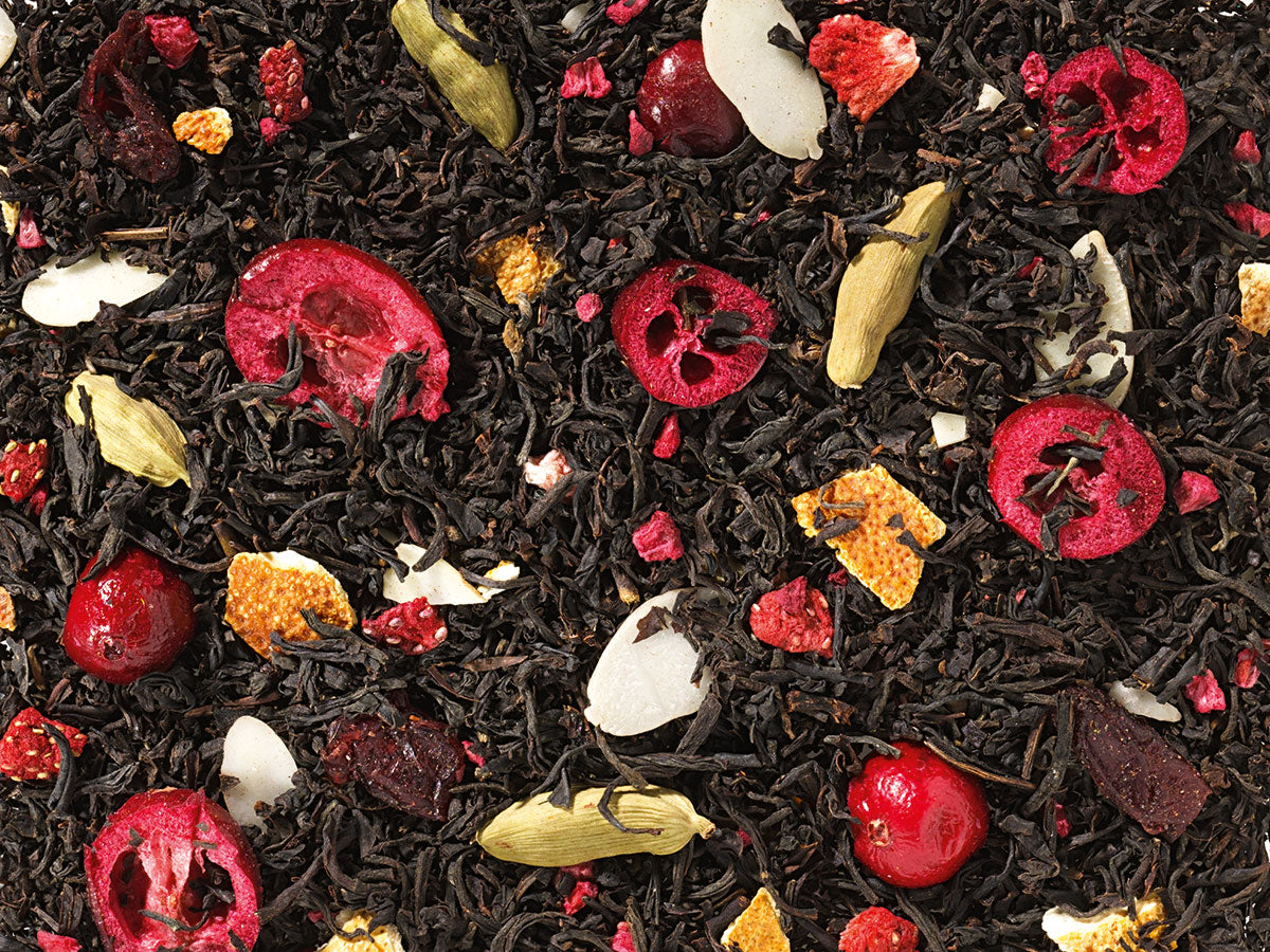 Santa Berry - Schwarzteemischung (Himbeer-Cranberry Note)