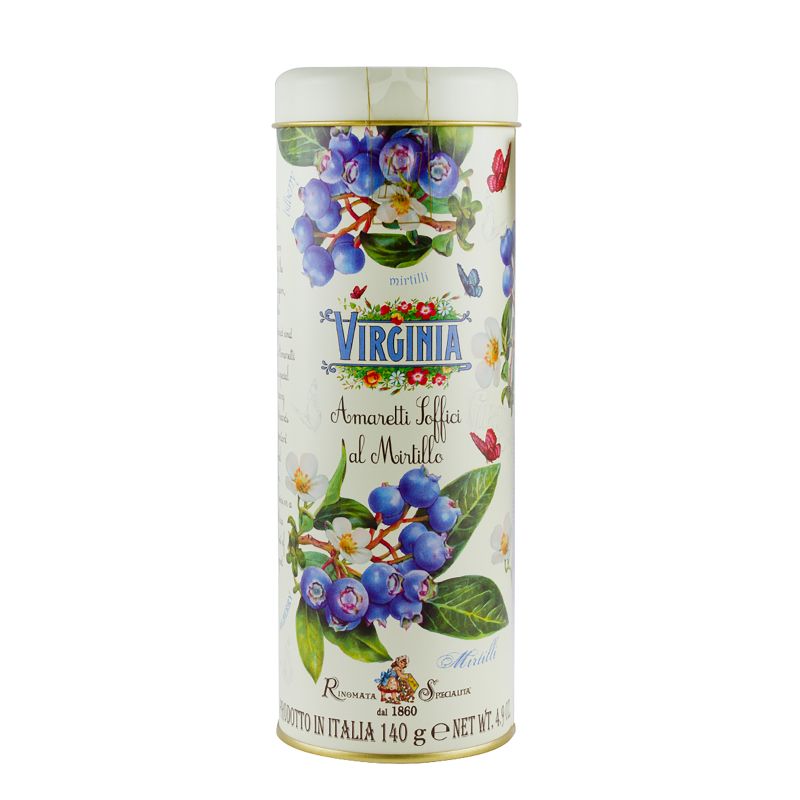 Soft Amaretti Blueberry - in dekorativer Metalldose