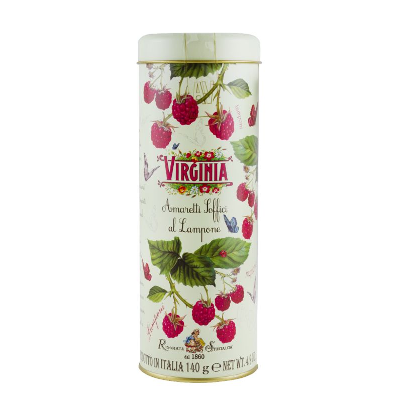 Soft Amaretti Raspberry - in dekorativer Metalldose