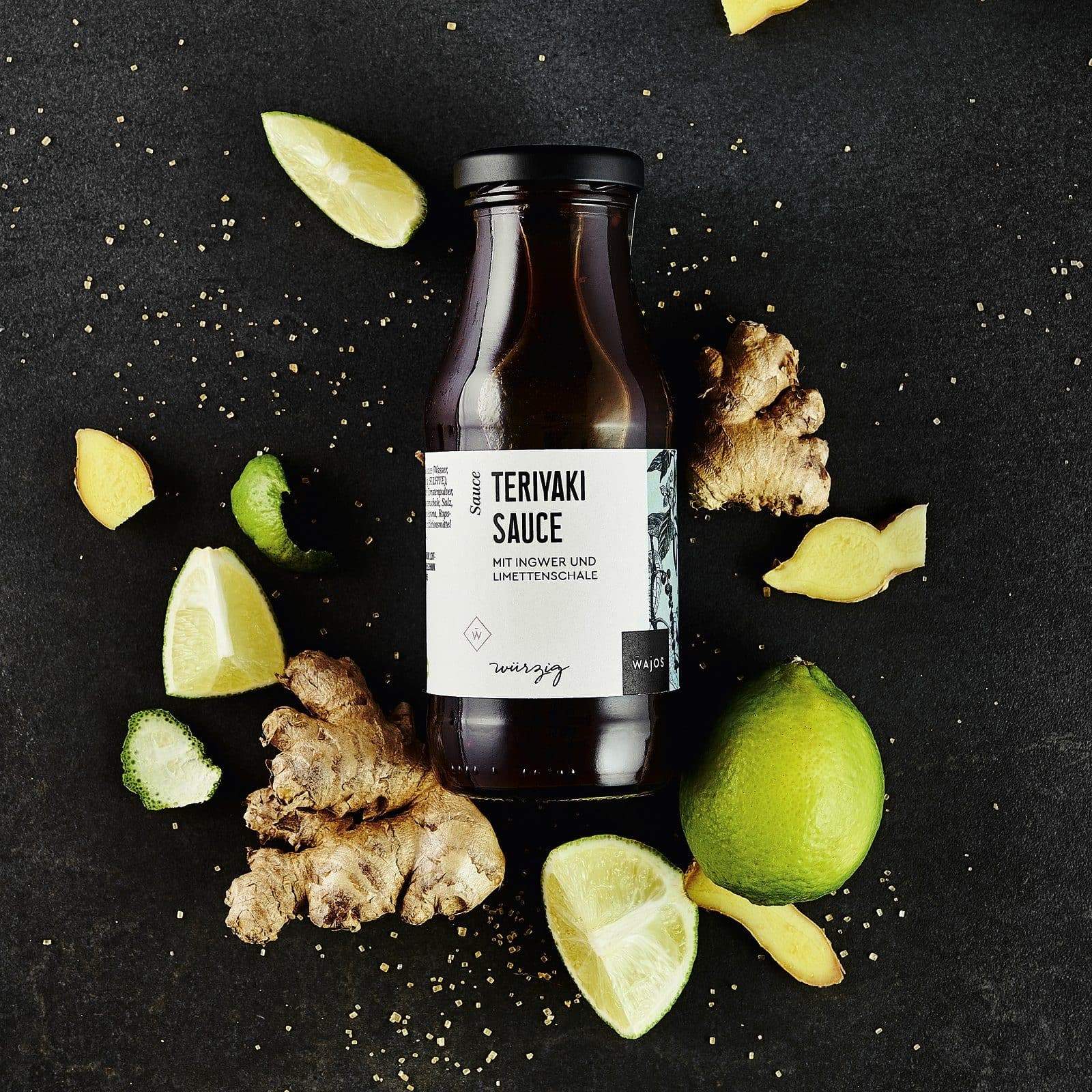Terriyaki Sauce - mit Ingwer und Limettenschale