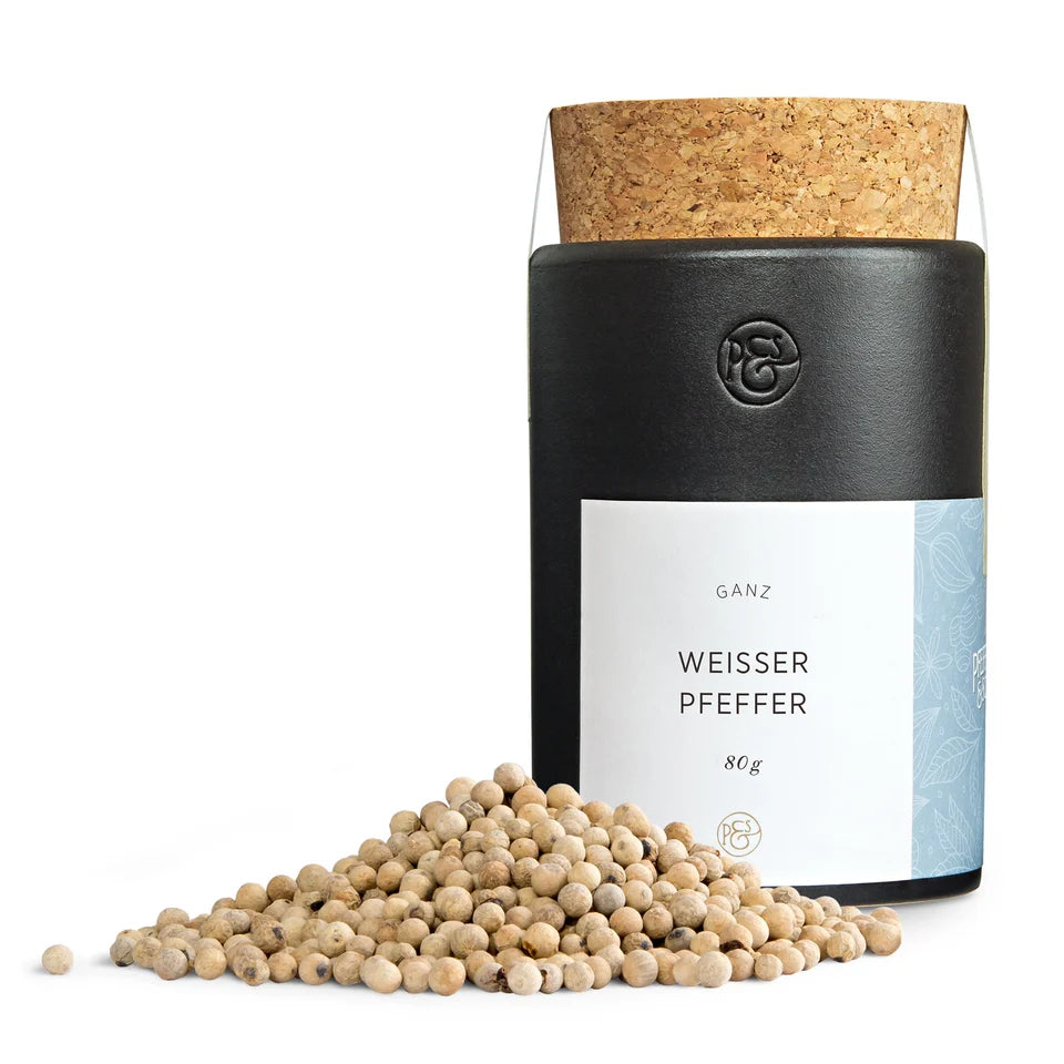 Weißer Pfeffer – klare Schärfe und feine Würze