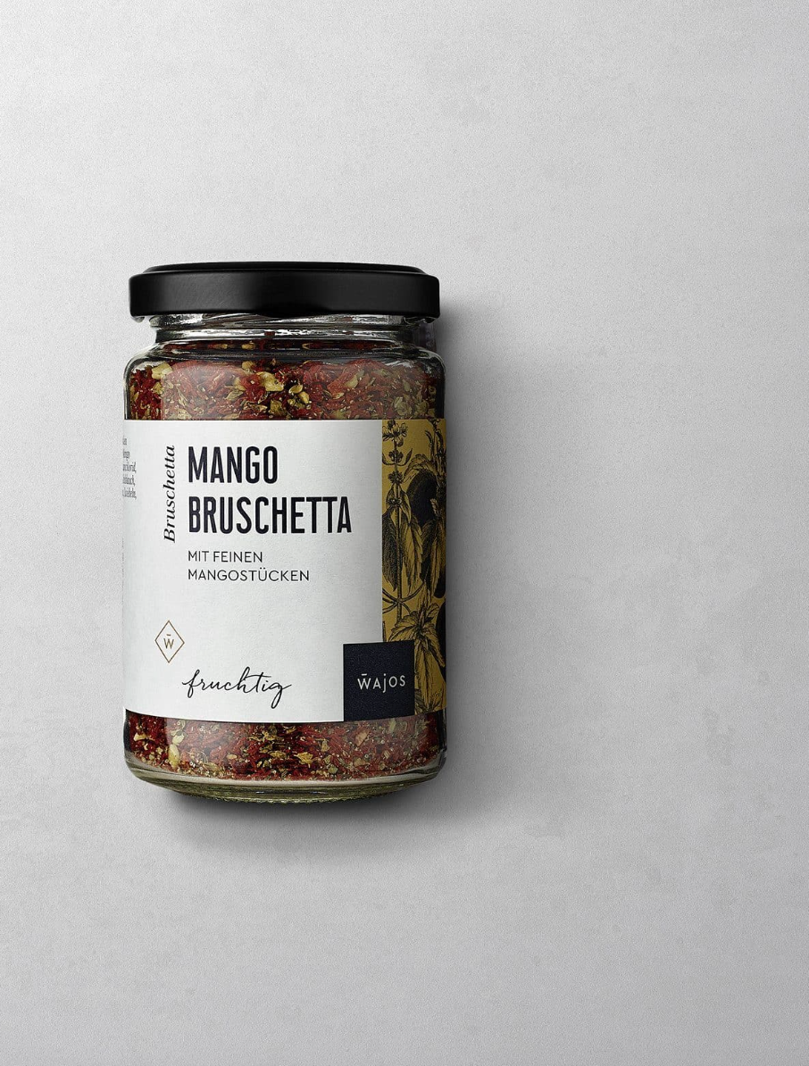 Mango Bruschetta - mit feinen Mangostücken